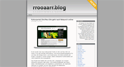Desktop Screenshot of blog.rrooaarr.com