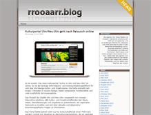 Tablet Screenshot of blog.rrooaarr.com